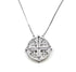 Sterling Round Jerusalem Cross Opening Magnetic Necklace